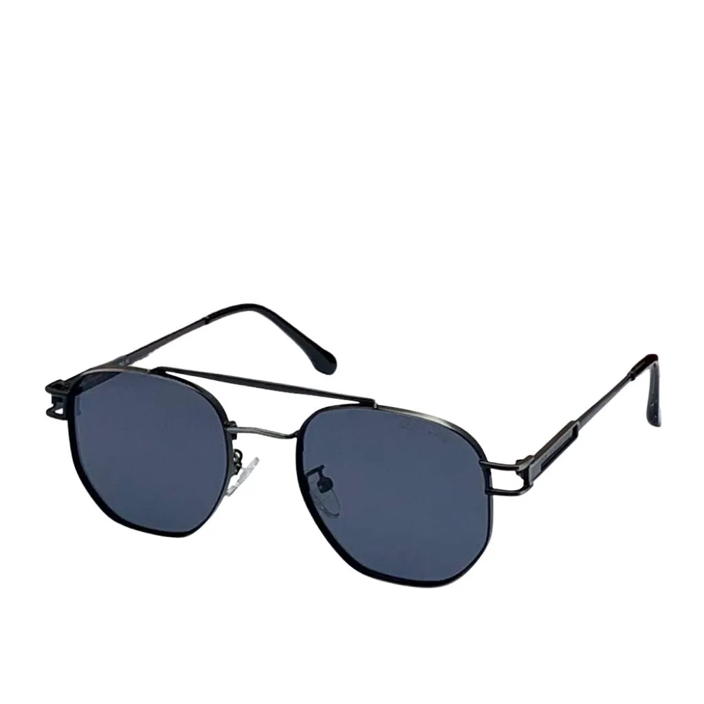 Unisex Classic Metal Hexagon Shape Sunglasses