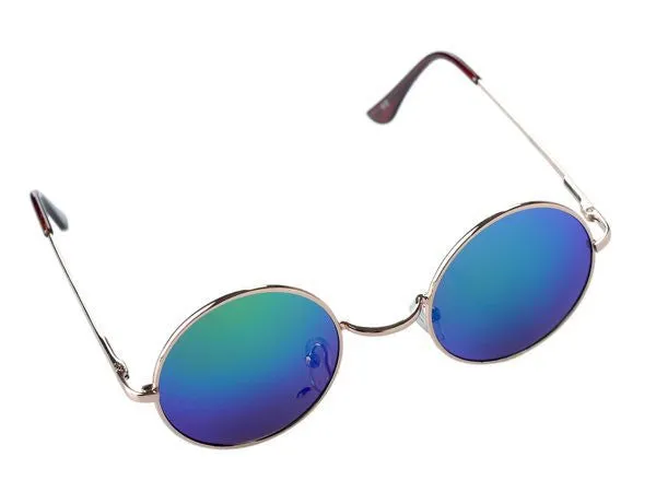 Unisex Hippie Shades Hippy 60S John Lennon Style Vintage Round Peace Sunglasses