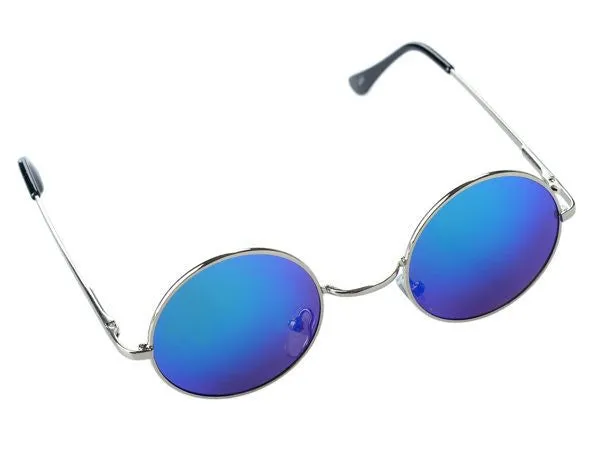 Unisex Hippie Shades Hippy 60S John Lennon Style Vintage Round Peace Sunglasses