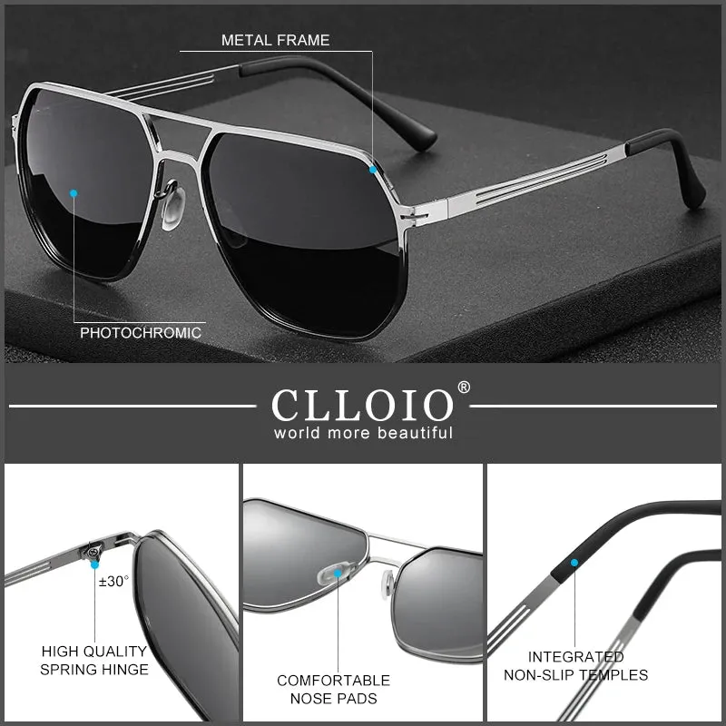 Unisex Photochromic Polarized Sunglasses  - Anti-Glare Driving Eyewear