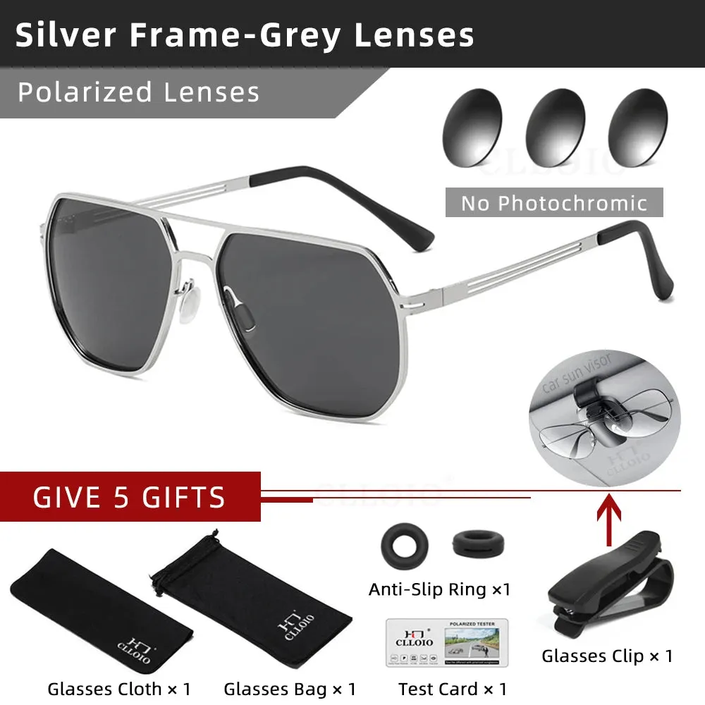 Unisex Photochromic Polarized Sunglasses  - Anti-Glare Driving Eyewear