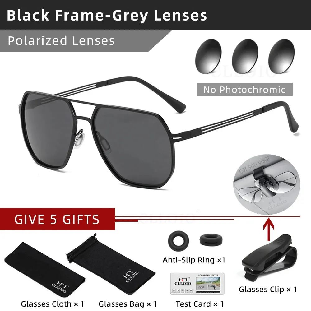 Unisex Photochromic Polarized Sunglasses  - Anti-Glare Driving Eyewear