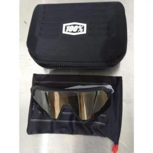 Used 100% S3 Sport Performance Sunglasses - Sport and Cycling Eyewear (Soft TACT Black - Soft Gold Lens)