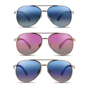 Velvet Eyewear Aviator Flash Sunglass Style Box