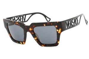 Versace Square Sunglasses Havana/Dark Grey