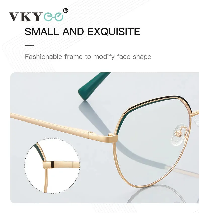 Vicky Unisex Full Rim Flat Top Round Tr 90 Titanium Reading Glasses 3098