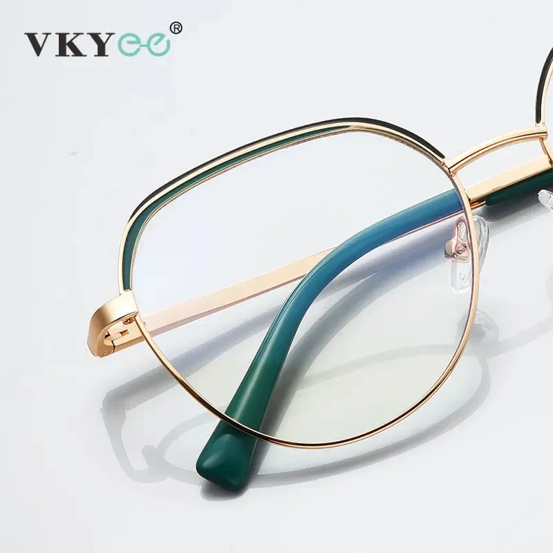 Vicky Unisex Full Rim Flat Top Round Tr 90 Titanium Reading Glasses 3098
