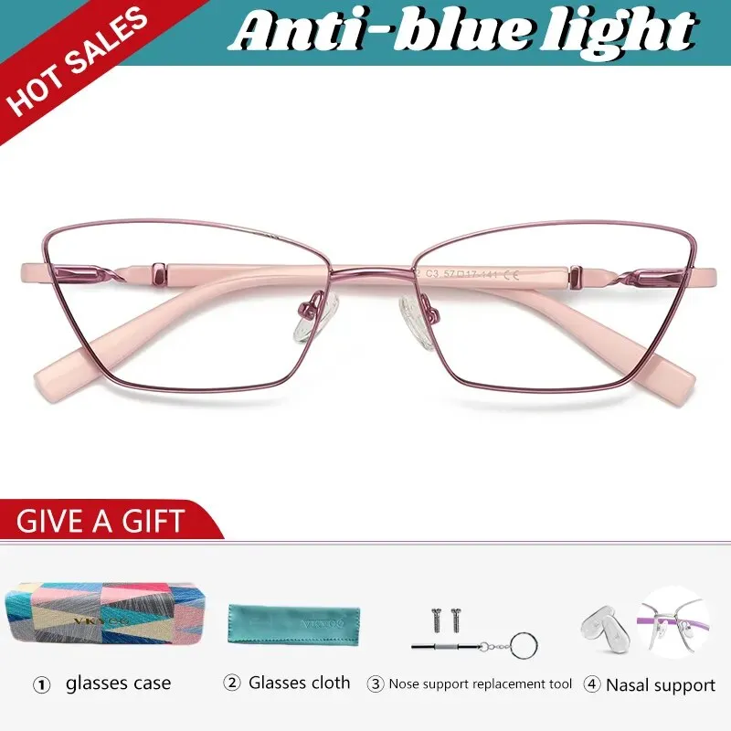 Vicky Unisex Full Rim Square Stainless Steel Reading Glasses 3012