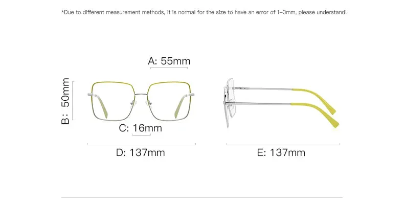 Vicky Unisex Full Rim Stainless Steel Square Reading Glasses 3089