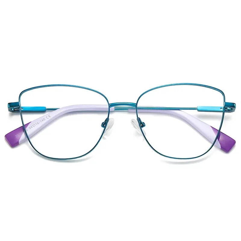 Vicky Women's Full Rim Cat Eye Stainless Steel Reading Glasses 3032