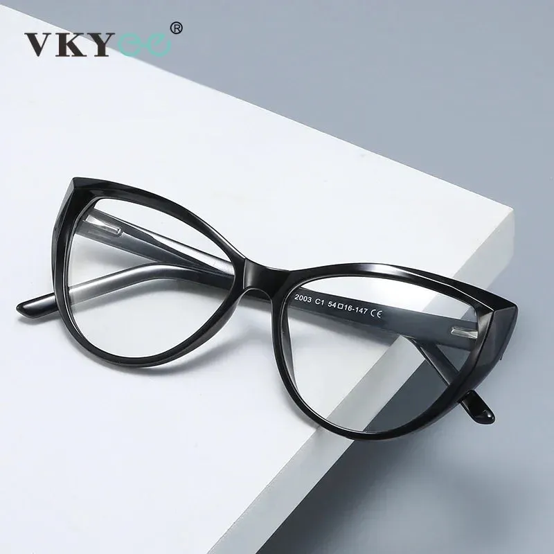Vicky Women's Full Rim Cat Eye Tr 90 Titanium Eyeglasses 2003