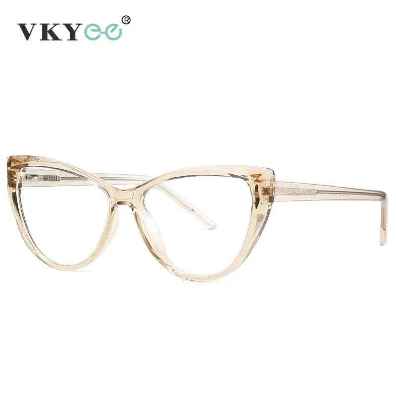Vicky Women's Full Rim Cat Eye Tr 90 Titanium Eyeglasses 2003