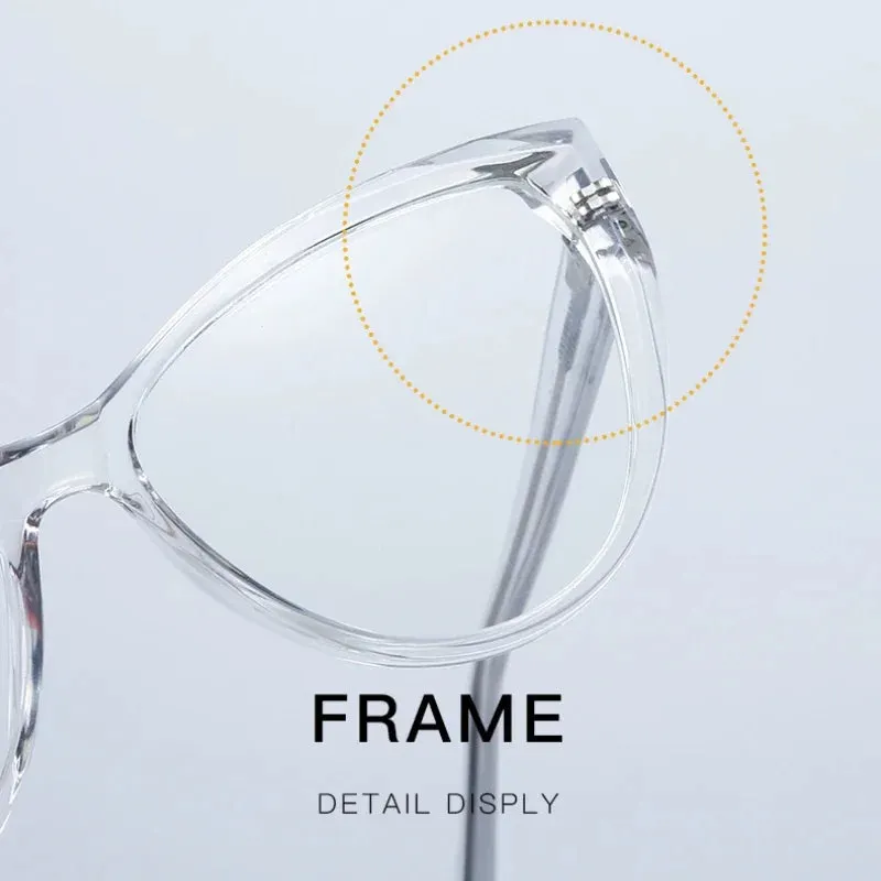 Vicky Women's Full Rim Cat Eye Tr 90 Titanium Eyeglasses 2003
