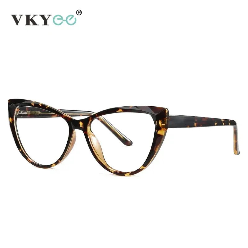 Vicky Women's Full Rim Cat Eye Tr 90 Titanium Eyeglasses 2003