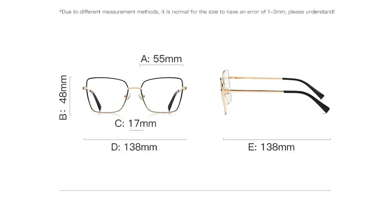 Vicky Women's Full Rim Large Butterfly Alloy Reading Glasses 3088