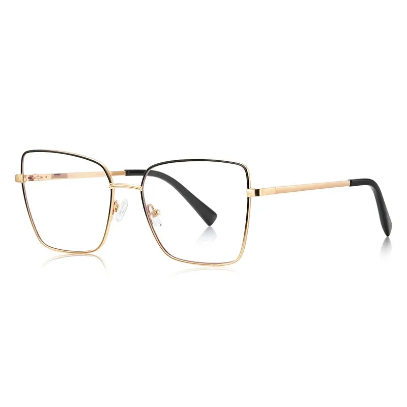 Vicky Women's Full Rim Large Butterfly Alloy Reading Glasses 3088