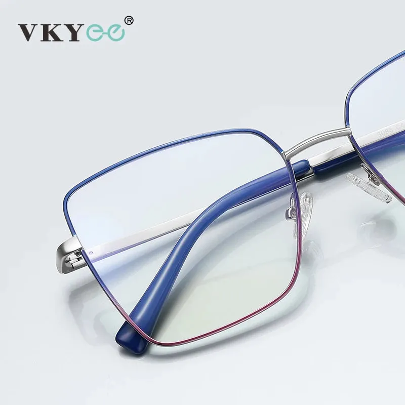 Vicky Women's Full Rim Large Butterfly Alloy Reading Glasses 3088