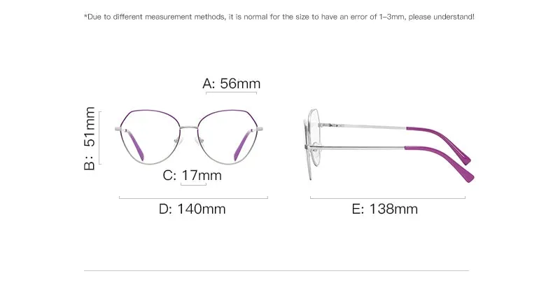 Vicky Women's Full Rim Oval Polygon Stainless Steel Reading Glasses 3095