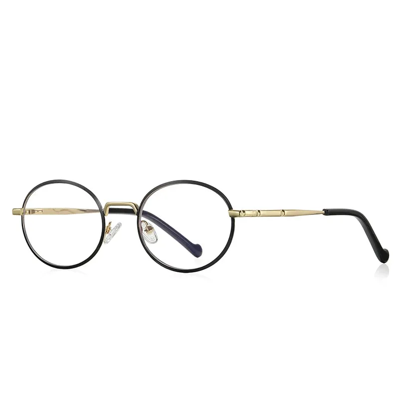 Vicky Women's Full Rim Round Stainless Steel Reading Glasses 3058