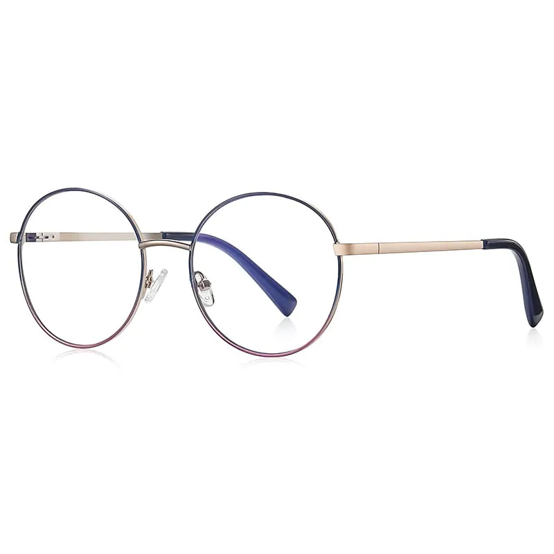 Vicky Women's Full Rim Stainless Steel Round Reading Glasses 3082