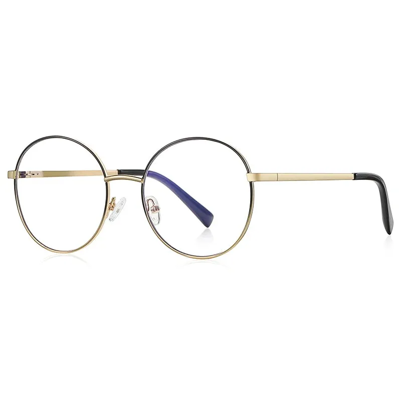 Vicky Women's Full Rim Stainless Steel Round Reading Glasses 3082