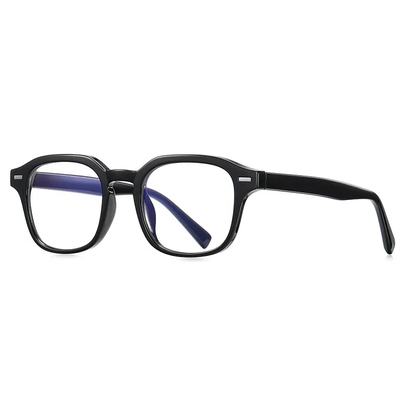 Vicky Women's Full Rim Tr 90 Stainless Steel Square Reading Glasses 2118