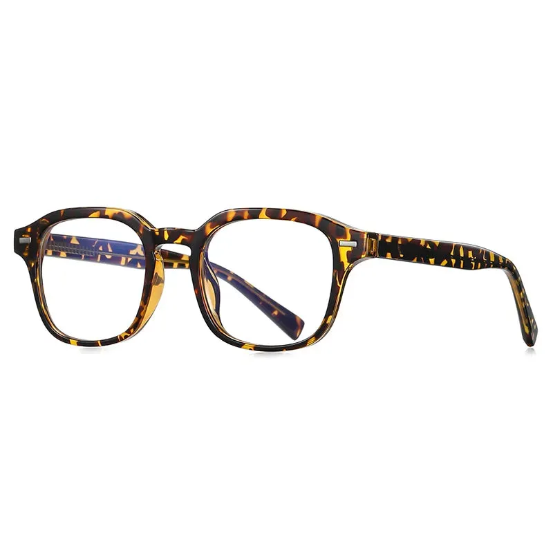 Vicky Women's Full Rim Tr 90 Stainless Steel Square Reading Glasses 2118