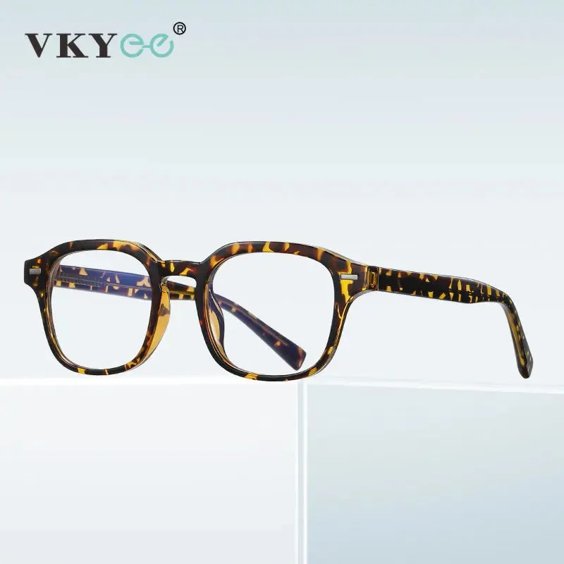 Vicky Women's Full Rim Tr 90 Stainless Steel Square Reading Glasses 2118