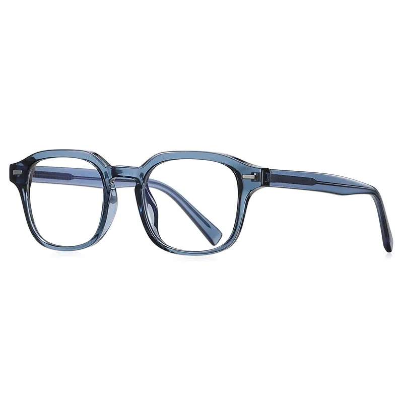 Vicky Women's Full Rim Tr 90 Stainless Steel Square Reading Glasses 2118