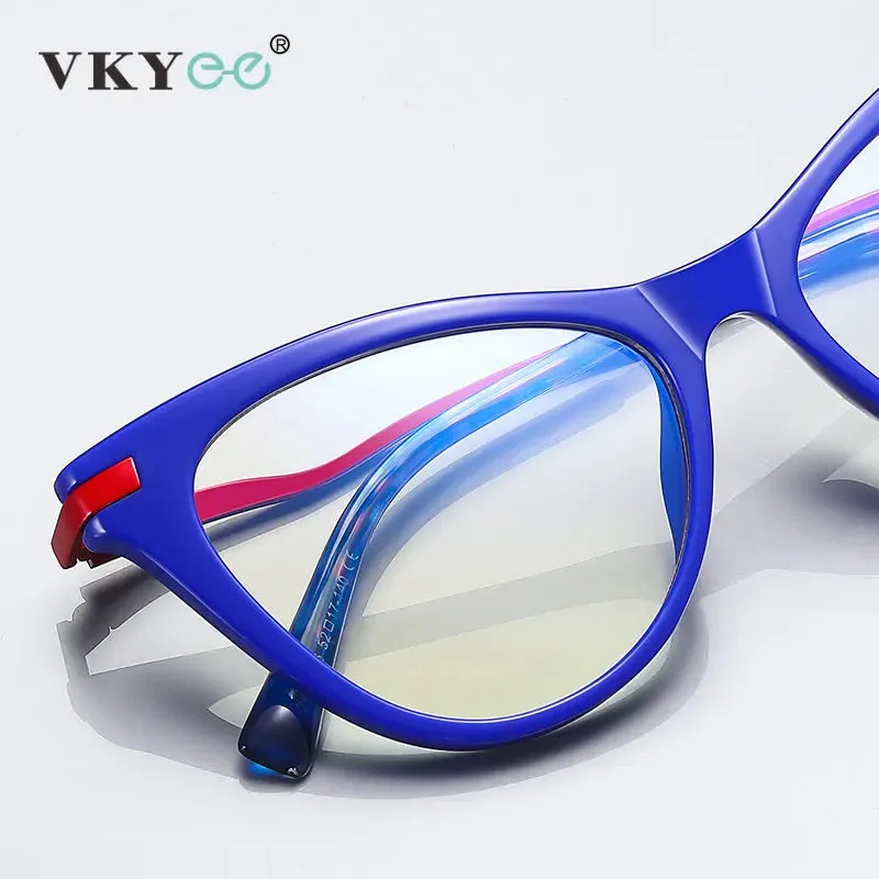 Vicky Women's Full Rim Tr 90 Titanium Cat Eye Reading Glasses 2109