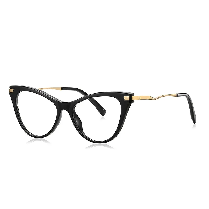 Vicky Women's Full Rim Tr 90 Titanium Cat Eye Reading Glasses 2109