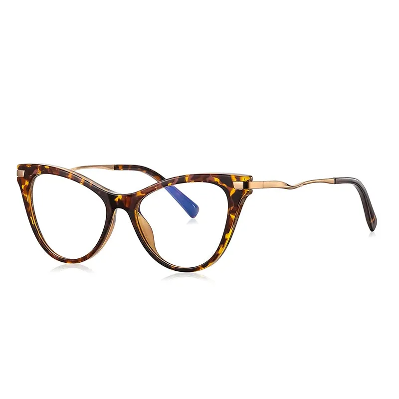 Vicky Women's Full Rim Tr 90 Titanium Cat Eye Reading Glasses 2109