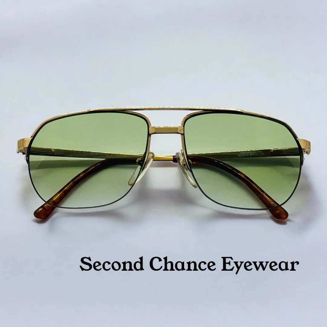 Vintage ALFRED DUNHILL 6233A 41 HALF RIM Frame RENEWED with Brand New- Custom Berko’s Designs Lenses