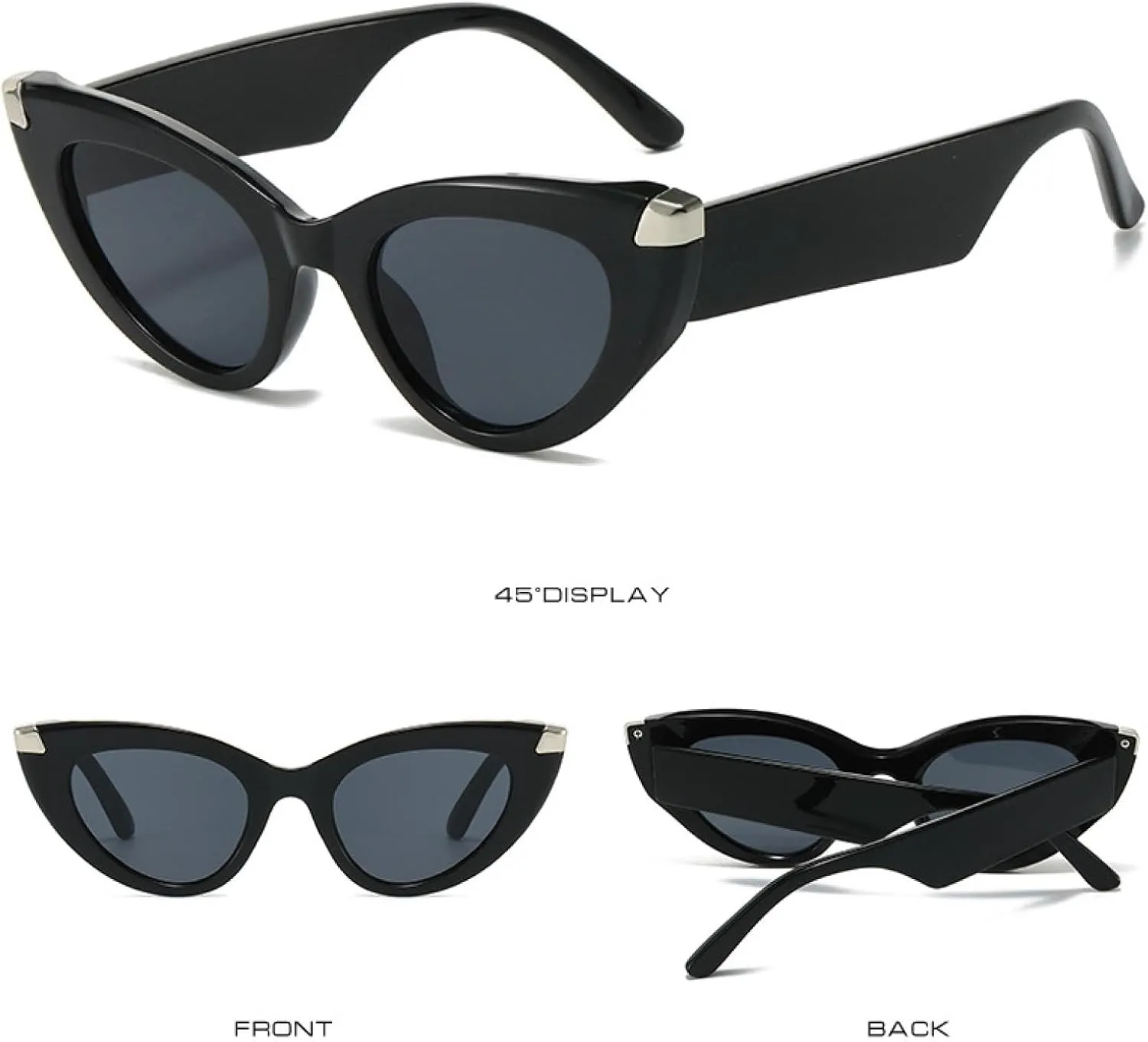 Vintage Cat Eye Sunglasses Men Women Gradient Shades