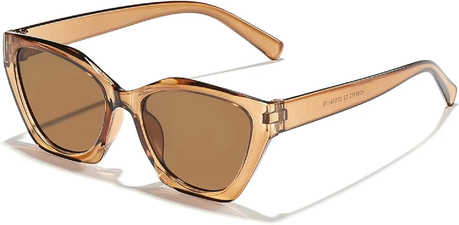 Vintage Cat Eye Sunglasses Women Square Sun Glasses Female Retro Shades Fashion Ladies UV Protection Sunglasses