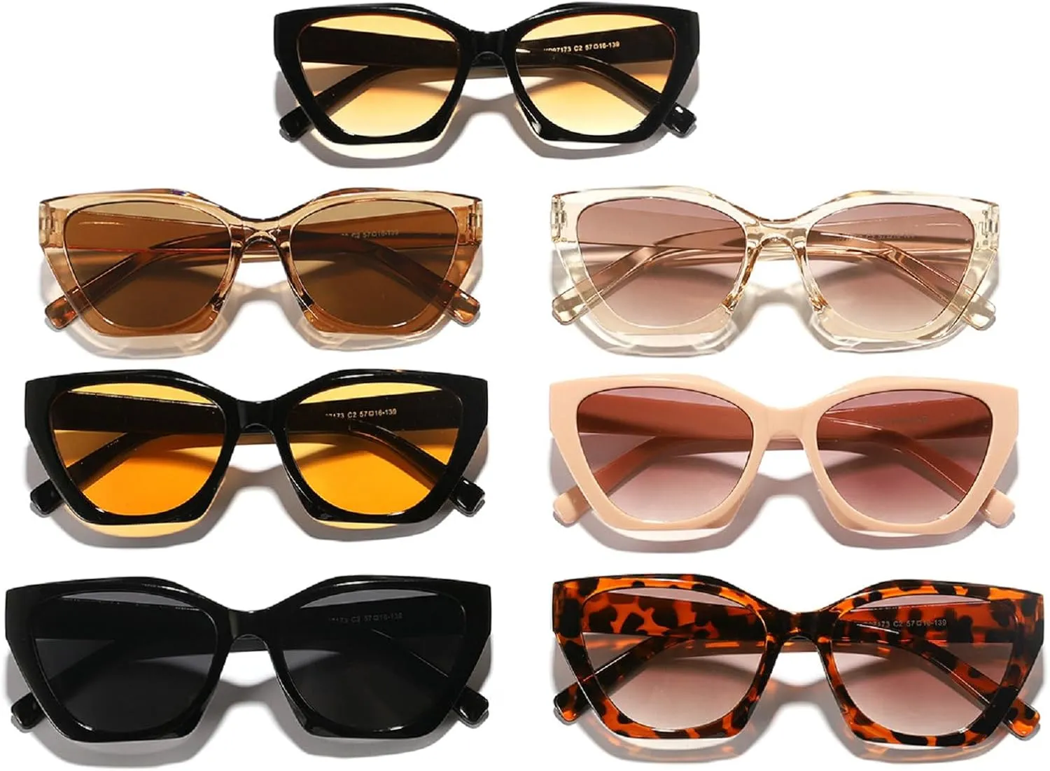 Vintage Cat Eye Sunglasses Women Square Sun Glasses Female Retro Shades Fashion Ladies UV Protection Sunglasses