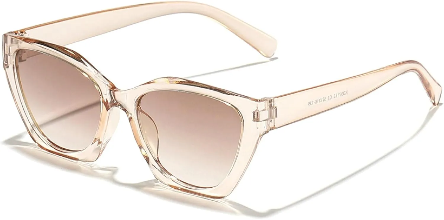 Vintage Cat Eye Sunglasses Women Square Sun Glasses Female Retro Shades Fashion Ladies UV Protection Sunglasses
