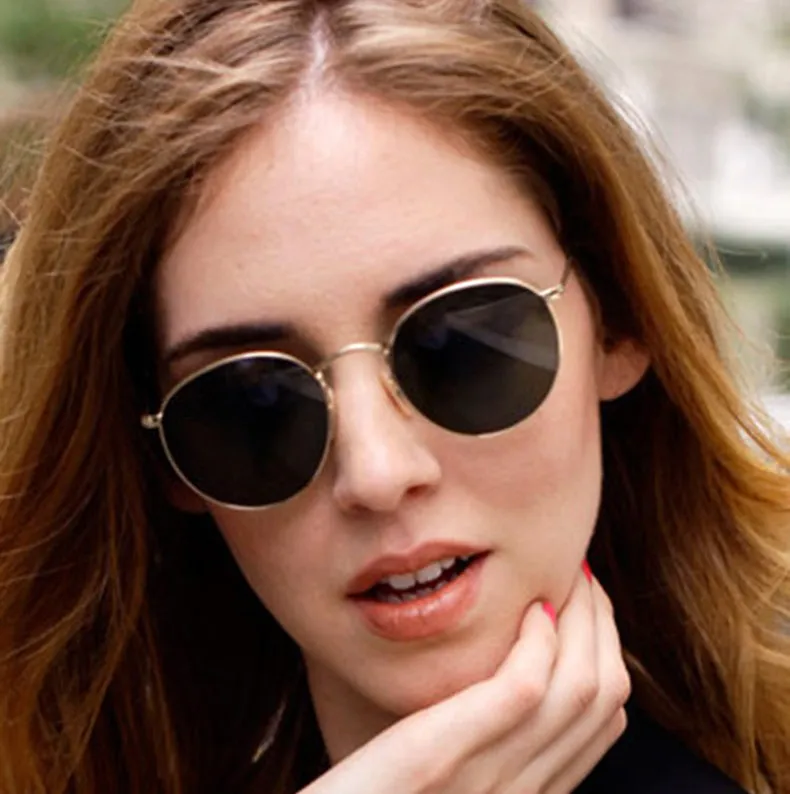 Vintage Classic 3447 Round Metal Style Polarized Sunglasses Unisex Vintage Retro Sunglasses
