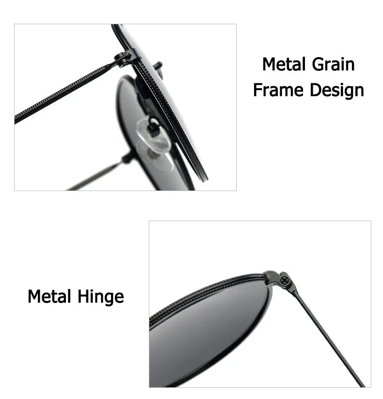 Vintage Classic 3447 Round Metal Style Polarized Sunglasses Unisex Vintage Retro Sunglasses
