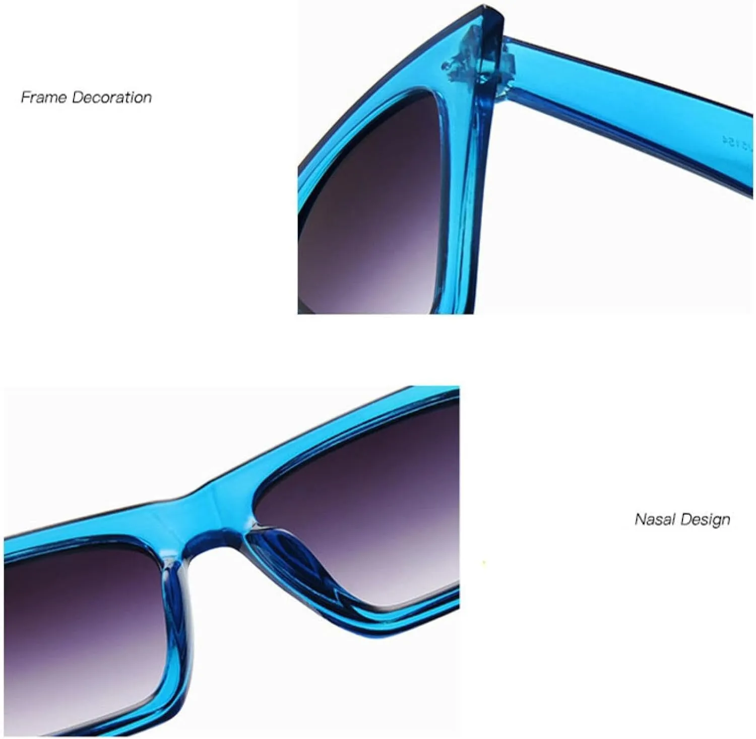Vintage Classic Cat Eye Sunglasses for Women Fashion Gradient Black Glasses Women Female Lady