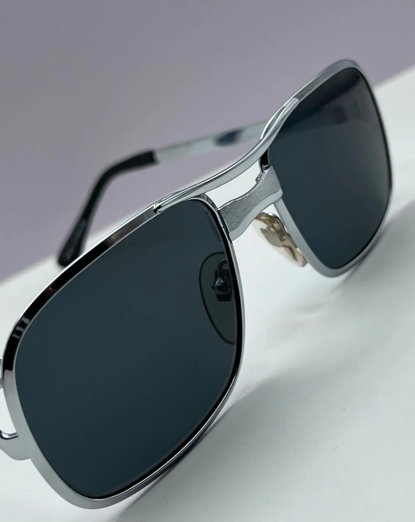 Vintage COTTET FRAMES Model:39501-NEW/OLD STOCK-  Fashioned with Brand New “Berkos Designs” Custom Solid Grey/Blue Lenses