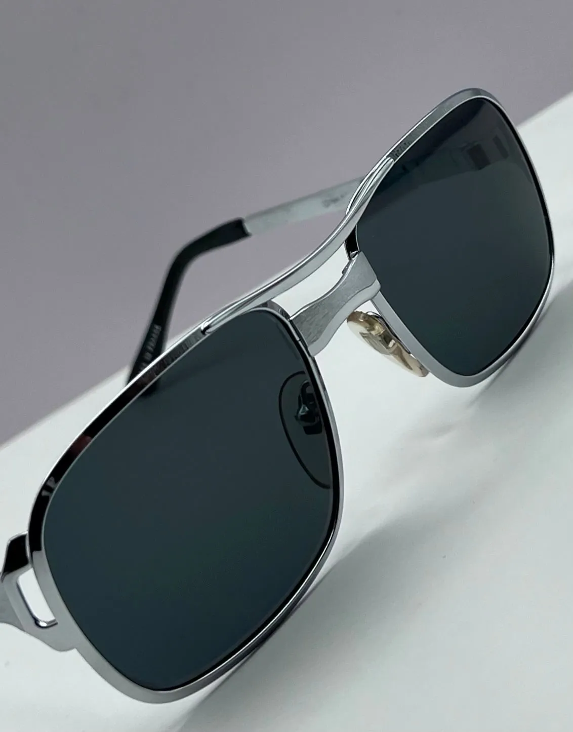 Vintage COTTET FRAMES Model:39501-NEW/OLD STOCK-  Fashioned with Brand New “Berkos Designs” Custom Solid Grey/Blue Lenses