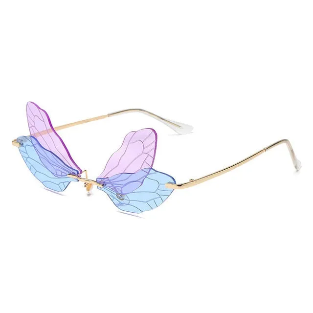 Vintage Dragonfly Steampunk Sunglasses