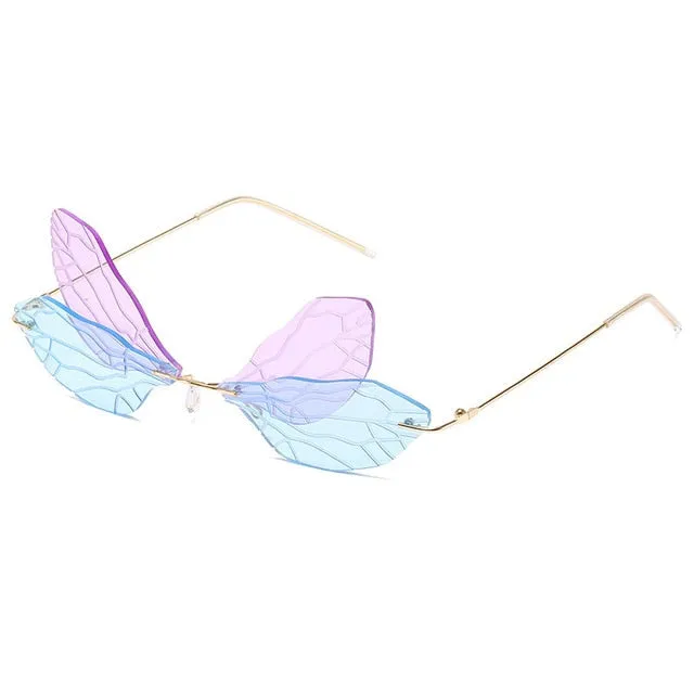 Vintage Dragonfly Steampunk Sunglasses