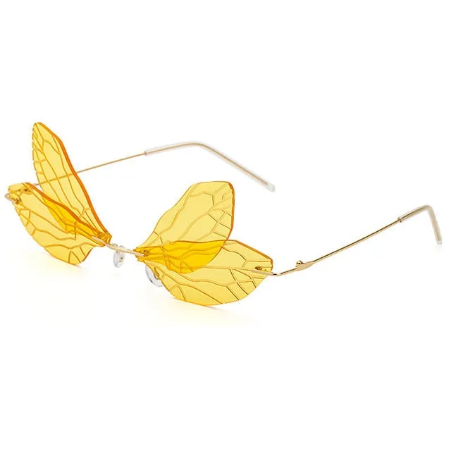 Vintage Dragonfly Steampunk Sunglasses