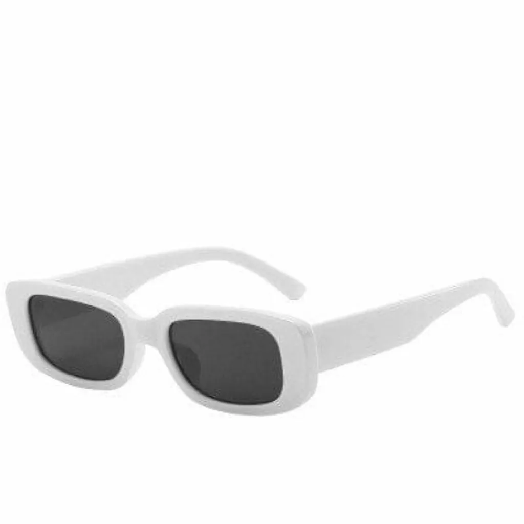 Vintage Fashion Narrow Square Frame Rectangle Sunglasses For Women