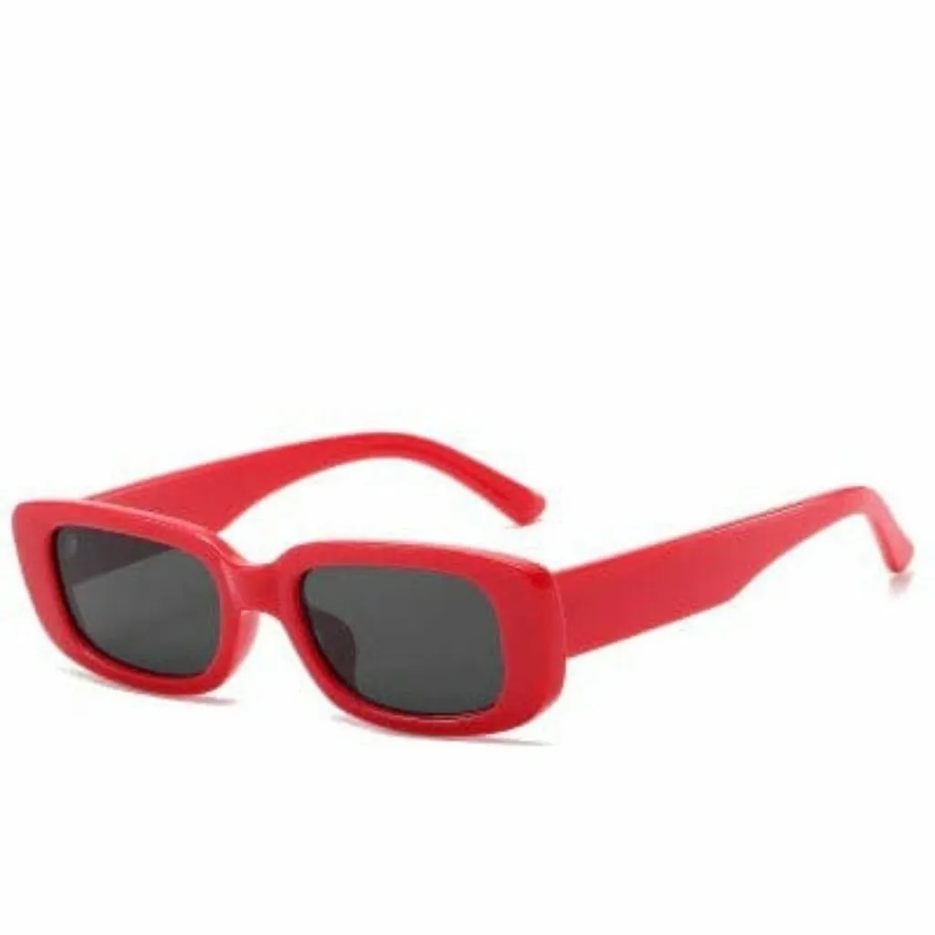 Vintage Fashion Narrow Square Frame Rectangle Sunglasses For Women