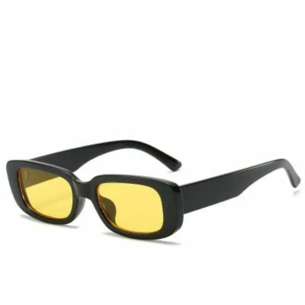 Vintage Fashion Narrow Square Frame Rectangle Sunglasses For Women