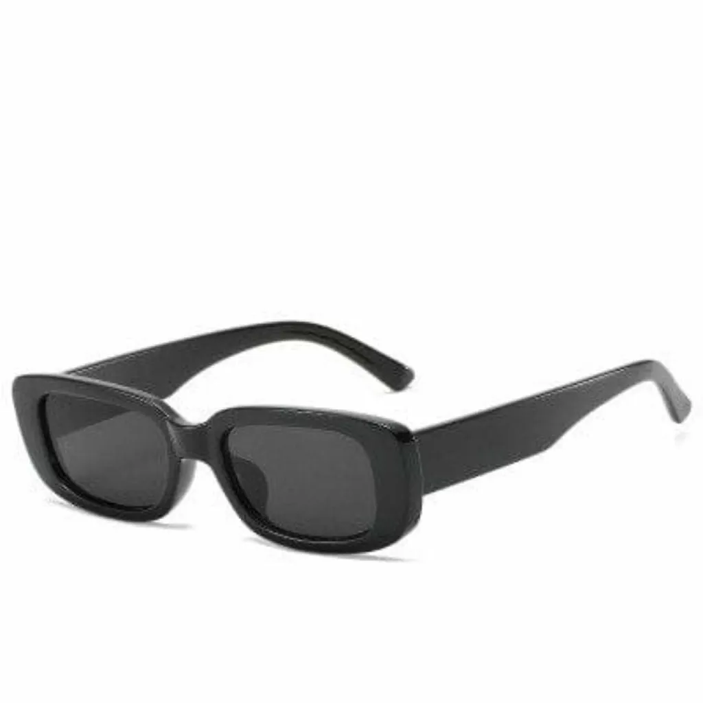 Vintage Fashion Narrow Square Frame Rectangle Sunglasses For Women