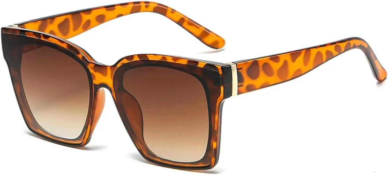 Vintage Oversize Sunglasses Women Retro Gradient Eyewear Men Fashion Glasses Shades Uv400